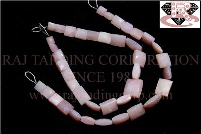 Pink Opal Faceted Rectangular (Quality A+)