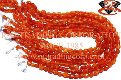 Carnelian Faceted Oval (Quality A)