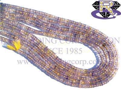 Ametrine Faceted Heishe (Quality A)