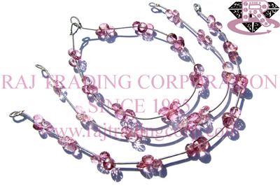 Pink Topaz Faceted Onion (Quality A+)
